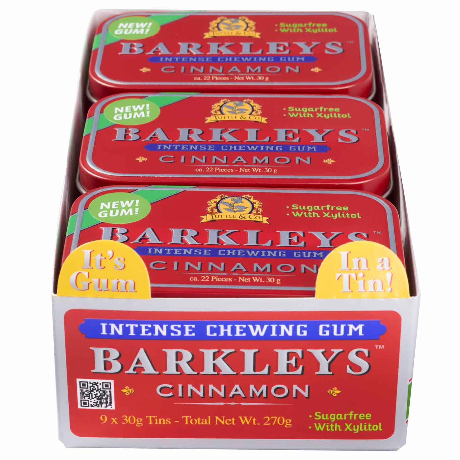 Barkleys Intense Chewing Gum Cinnamon 30g