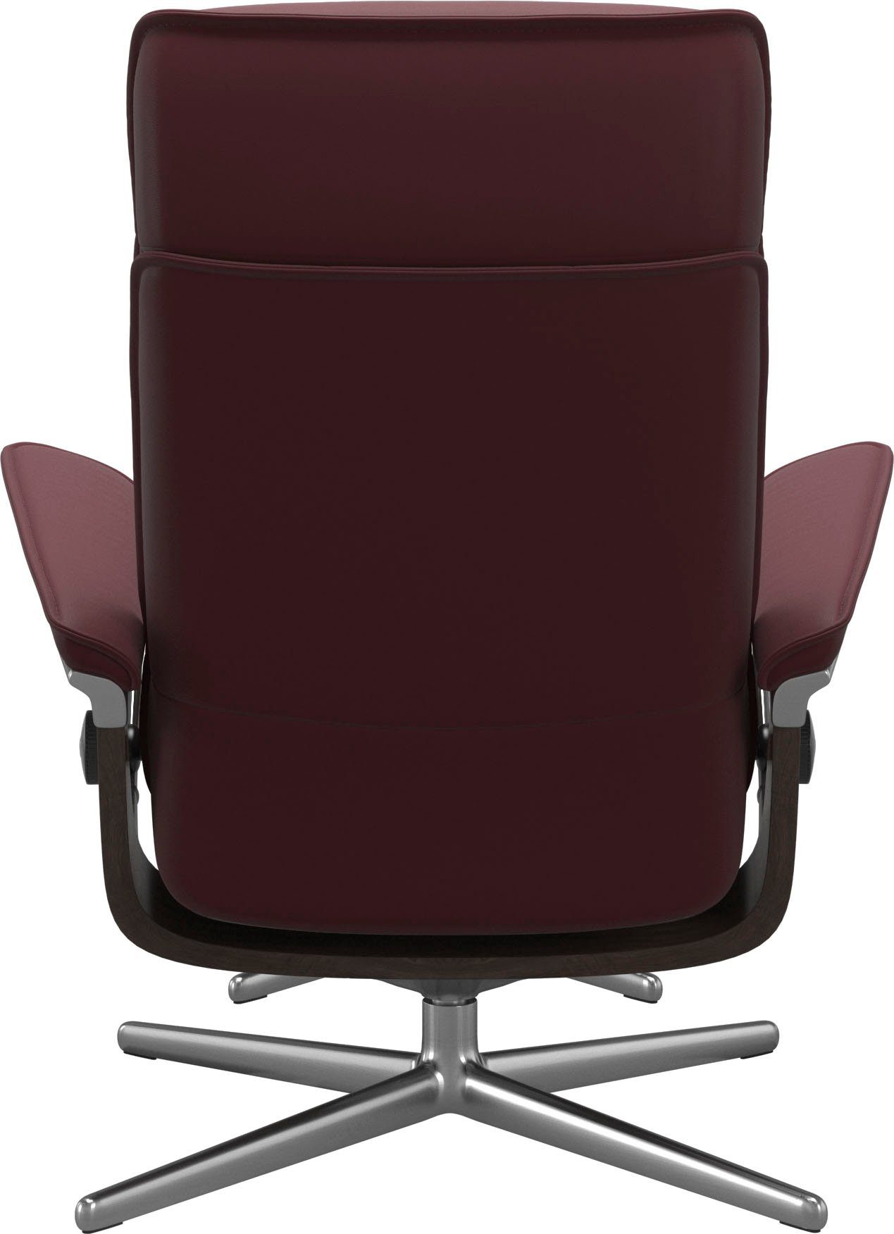 Stressless® Relaxsessel Admiral (Set, Relaxsessel inkl. Hocker), mit Cross Base, Größe M & L, Holzakzent Wenge