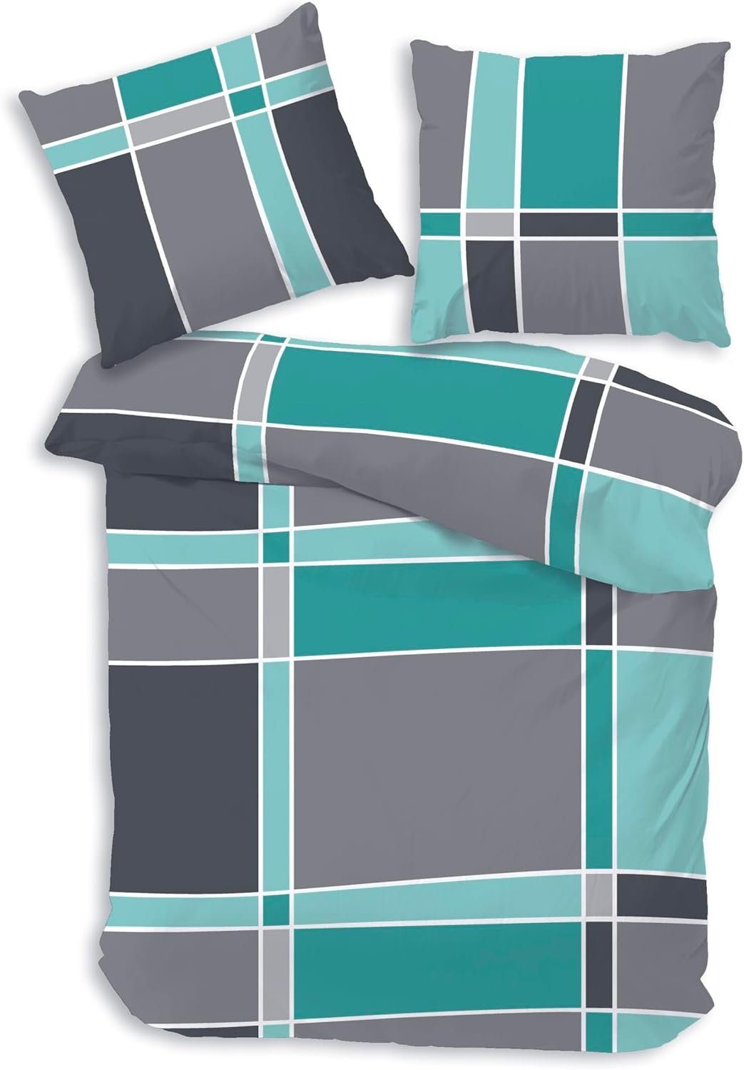 Bettwäsche karierte bettwäsche aus baumwolle bettwäsche blau 135x200 2teilig Karo, soma, Biber, 2 teilig, biber bettwäsche 135x200 warm Weihnachten bieberbaumwolle Streifen
