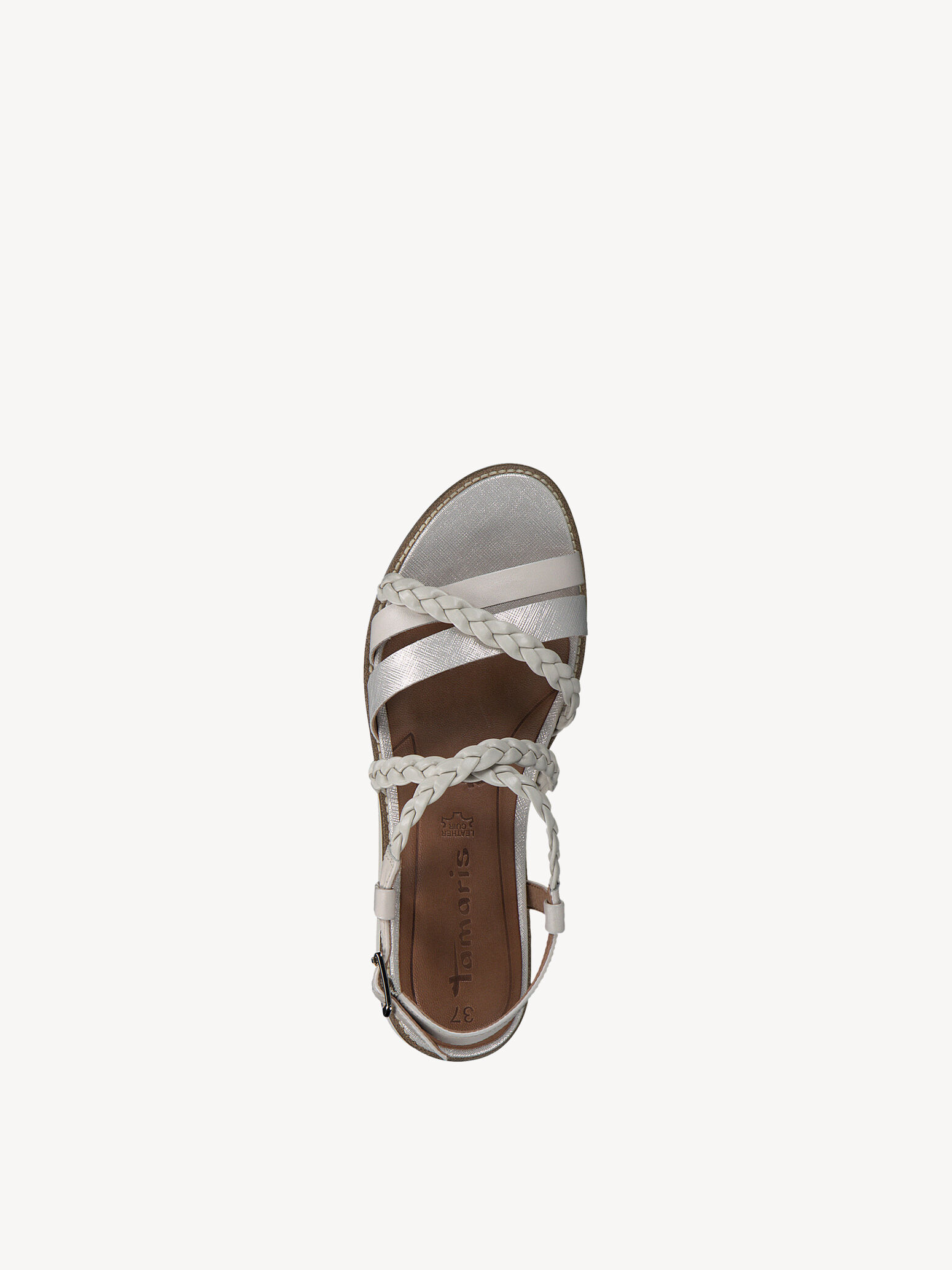 Sandale à talon - beige