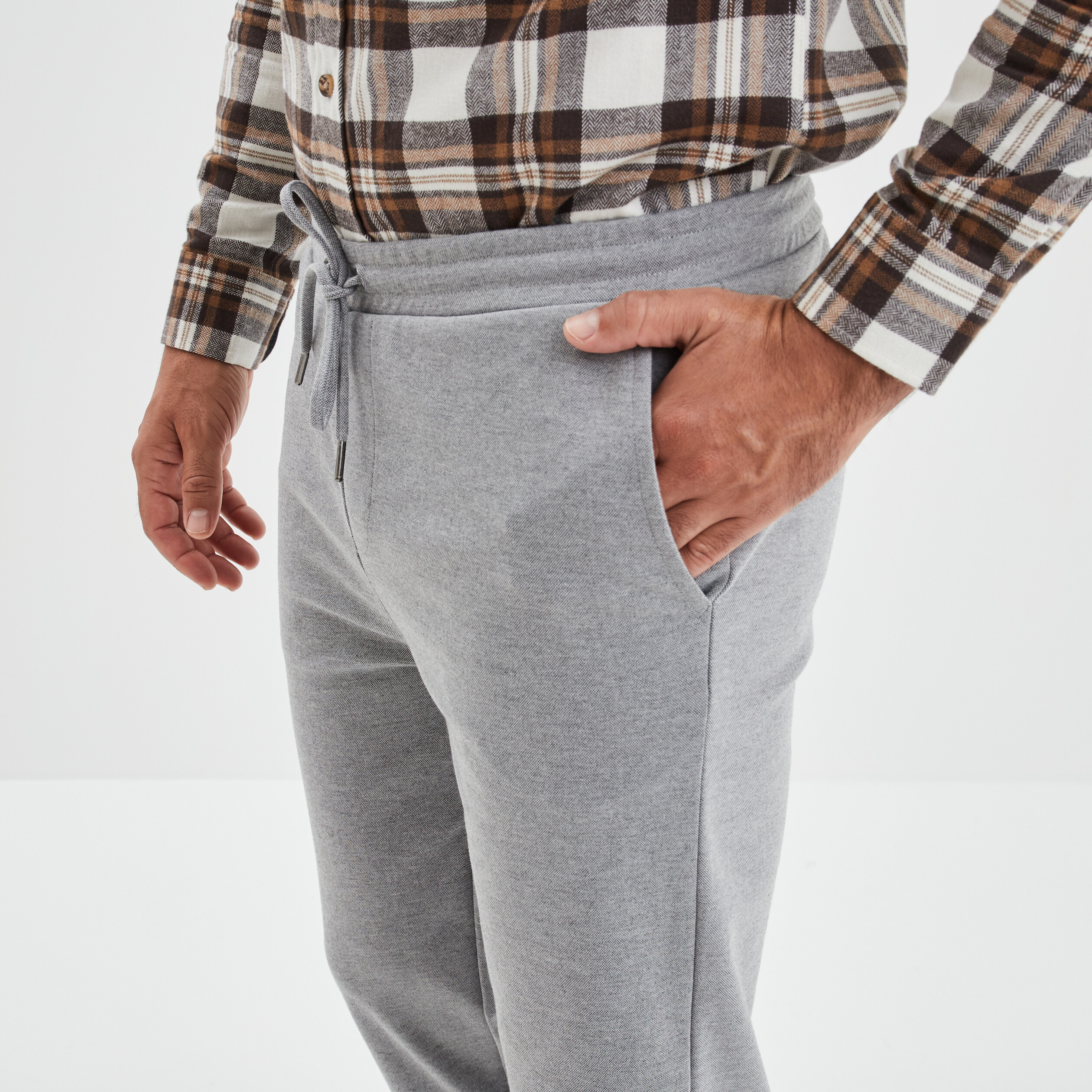 Pantalon de jogging stretch Liberto gris clair homme | La Halle
