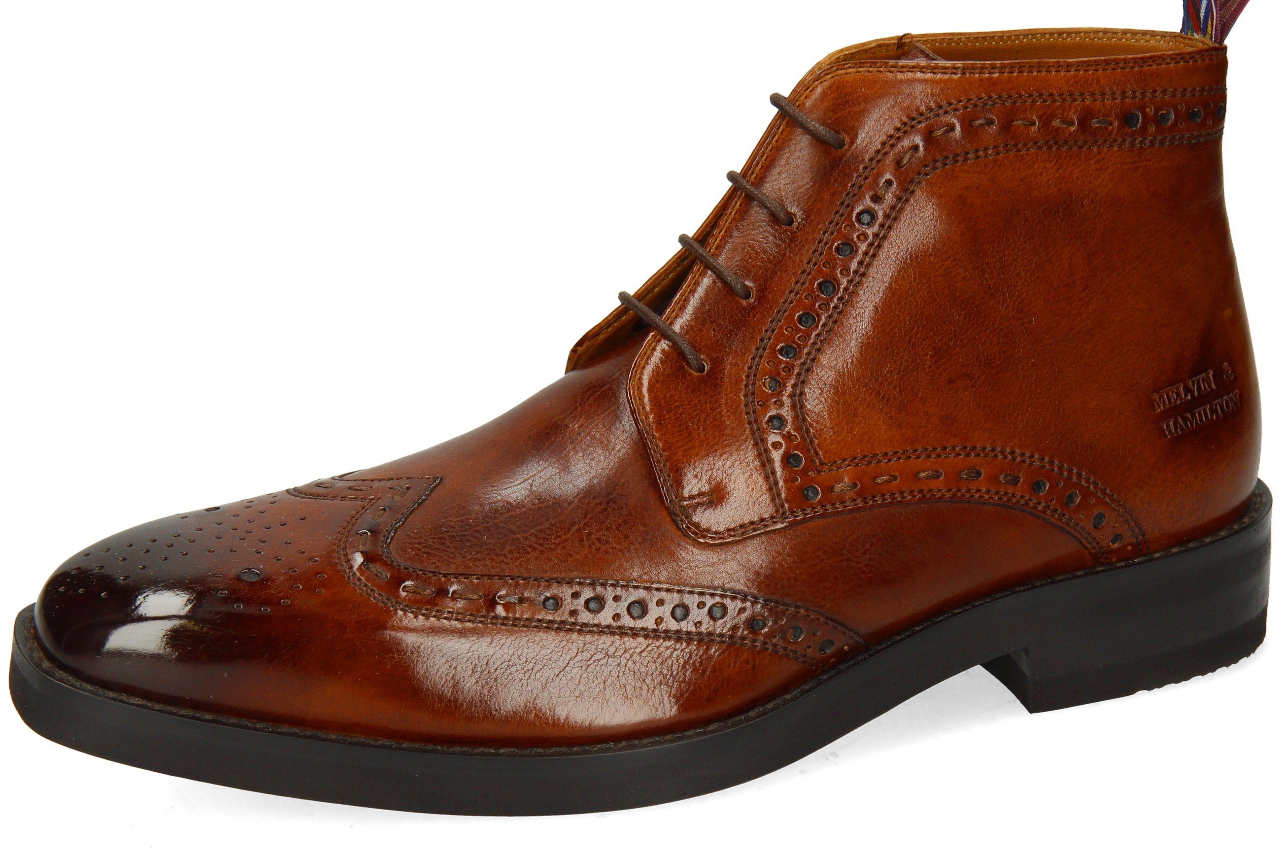 Melvin & Hamilton JEFF 7 Schnürstiefel mit Flügelkappe und Lyralochung