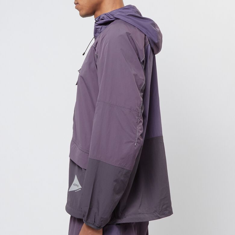 Gramicci x And Wander Patchwork Wind Hoodie multi purple