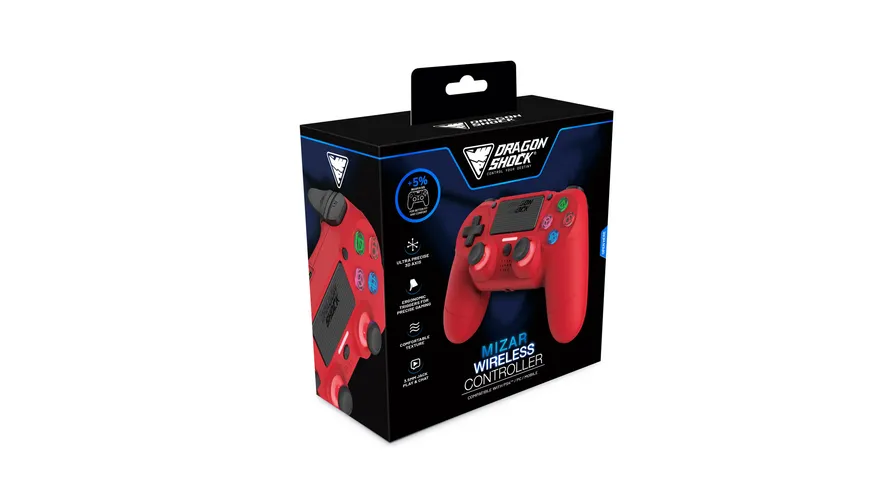 Mizar Wireless Controller für PS4 Rot