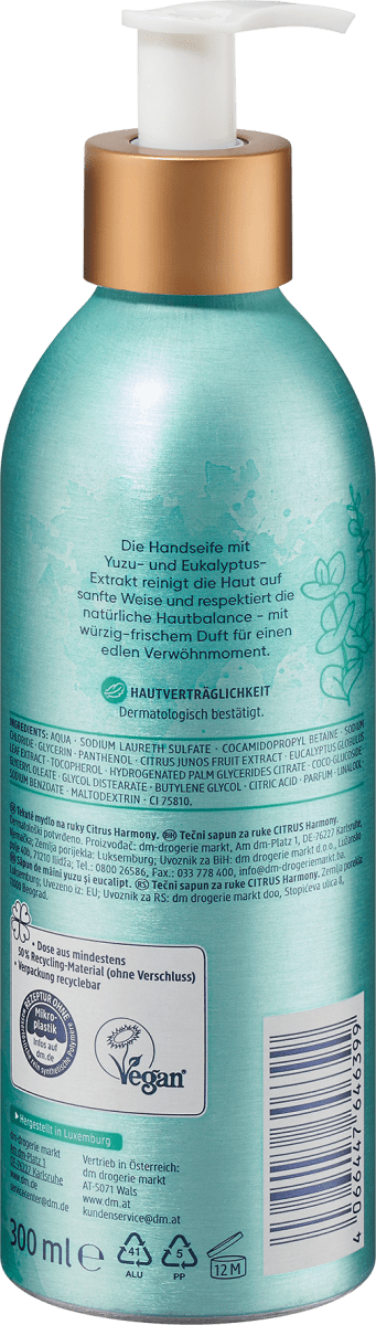 Handseife  Yuzu & Eukalyptus, 300 ml