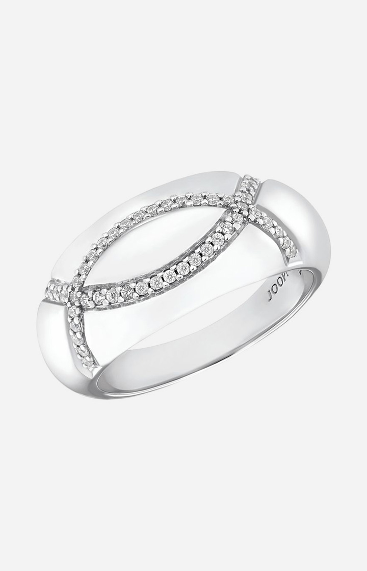 Ring mit Zirkonia in Silber
