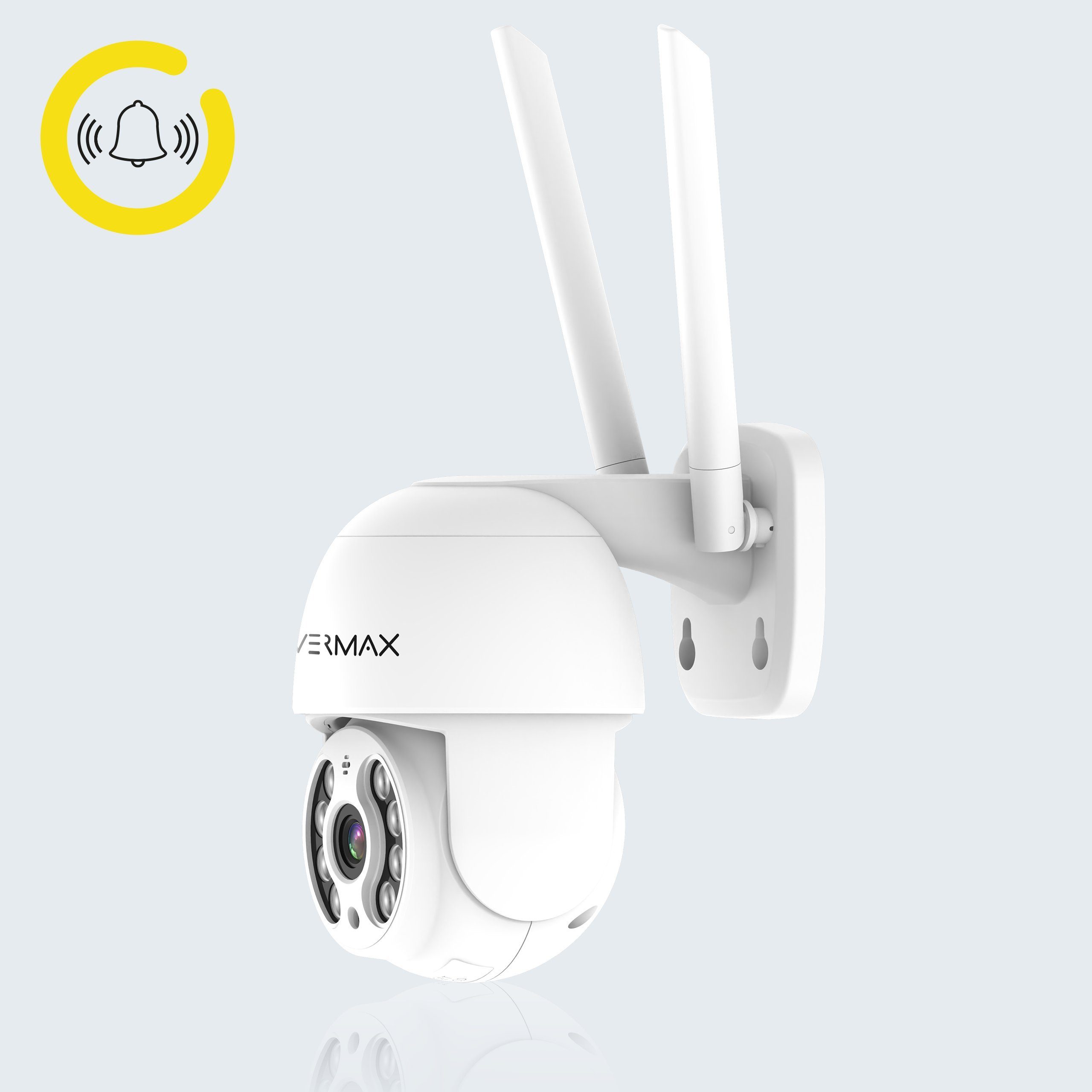 Overmax Camspot 4.0 PTZ Überwachungskamera (innerbereich, Externer Bereich, Full HD, Wifi, Farbenachtmodus, 350 Grad, Auto-Tracking)