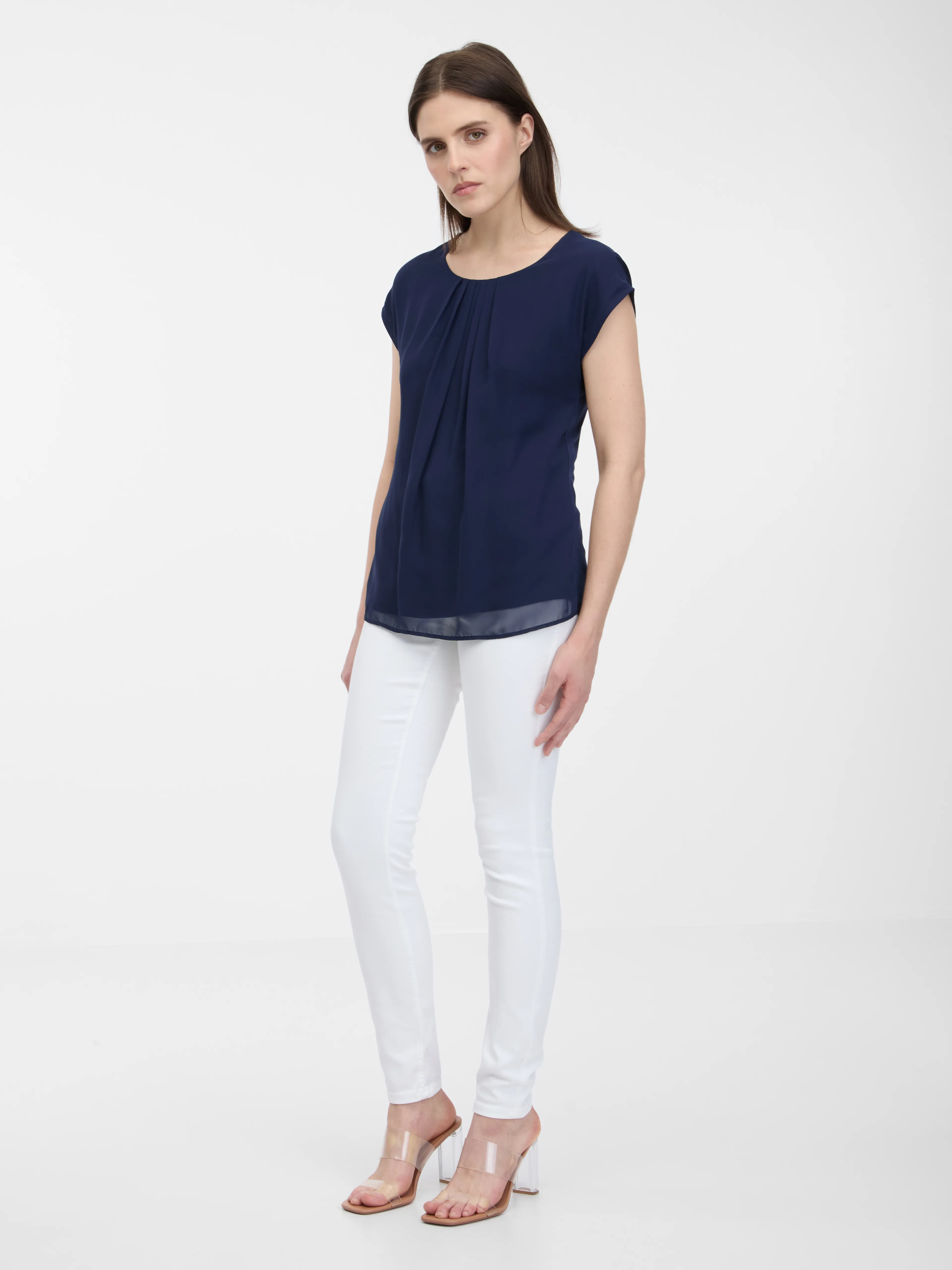 Dunkelblaue Damenbluse ORSAY