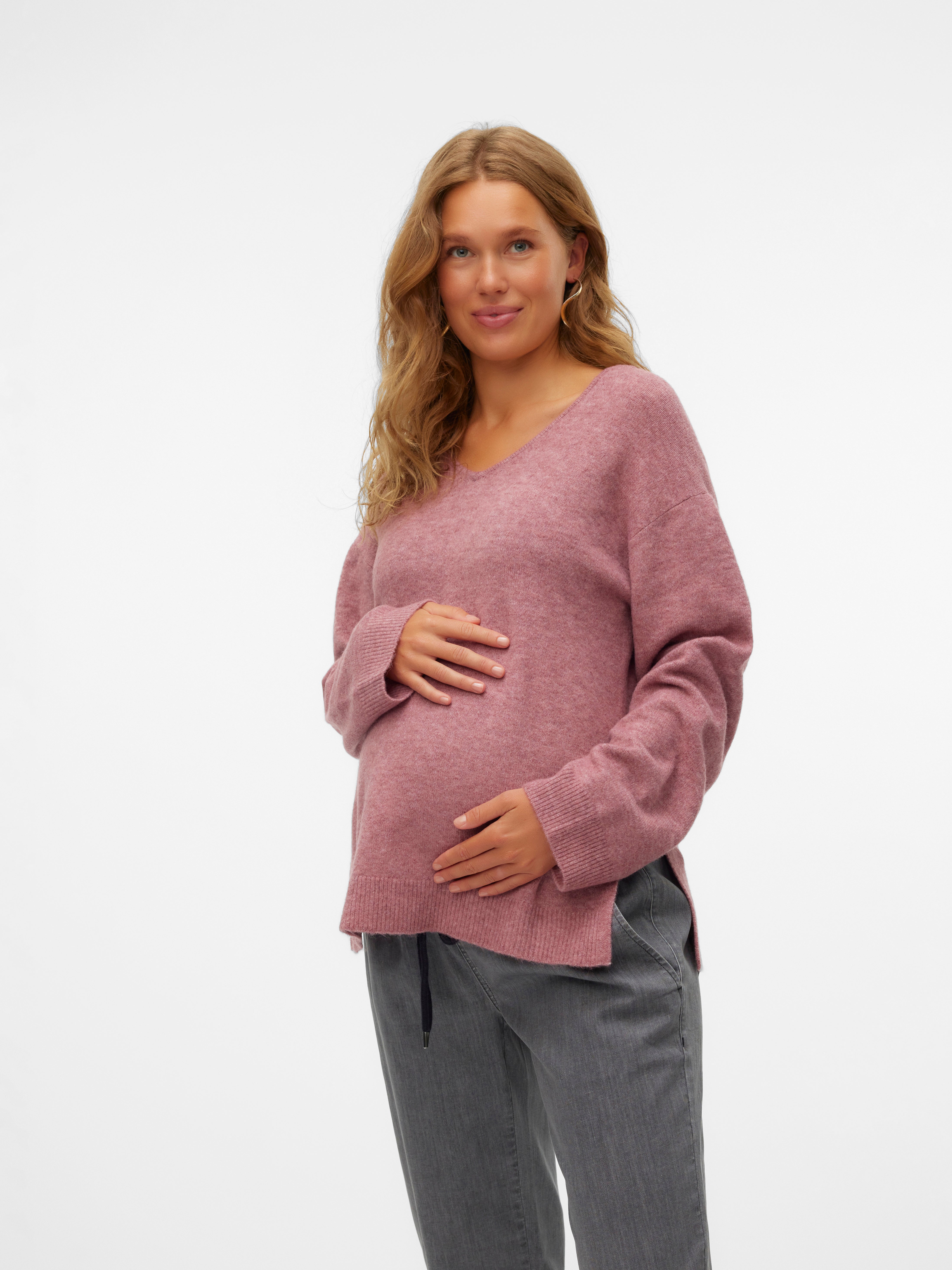 V-Ausschnitt Pullover
