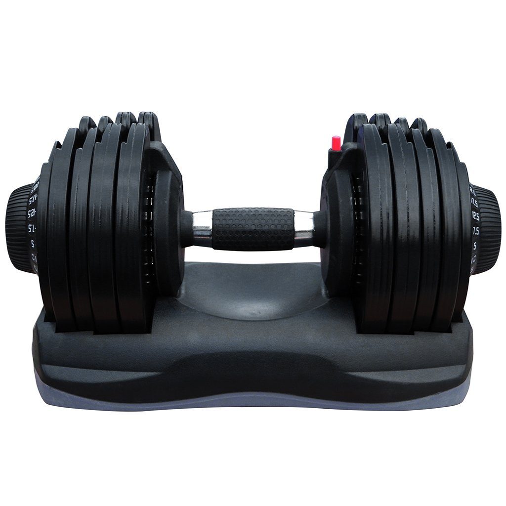Sporttrend 24 Kurzhantel Hantel 32,5KG verstellbar, Hantelstange Kurzhantelstange Fitnessstange Stange in 2,5KG Schritten verstellbar