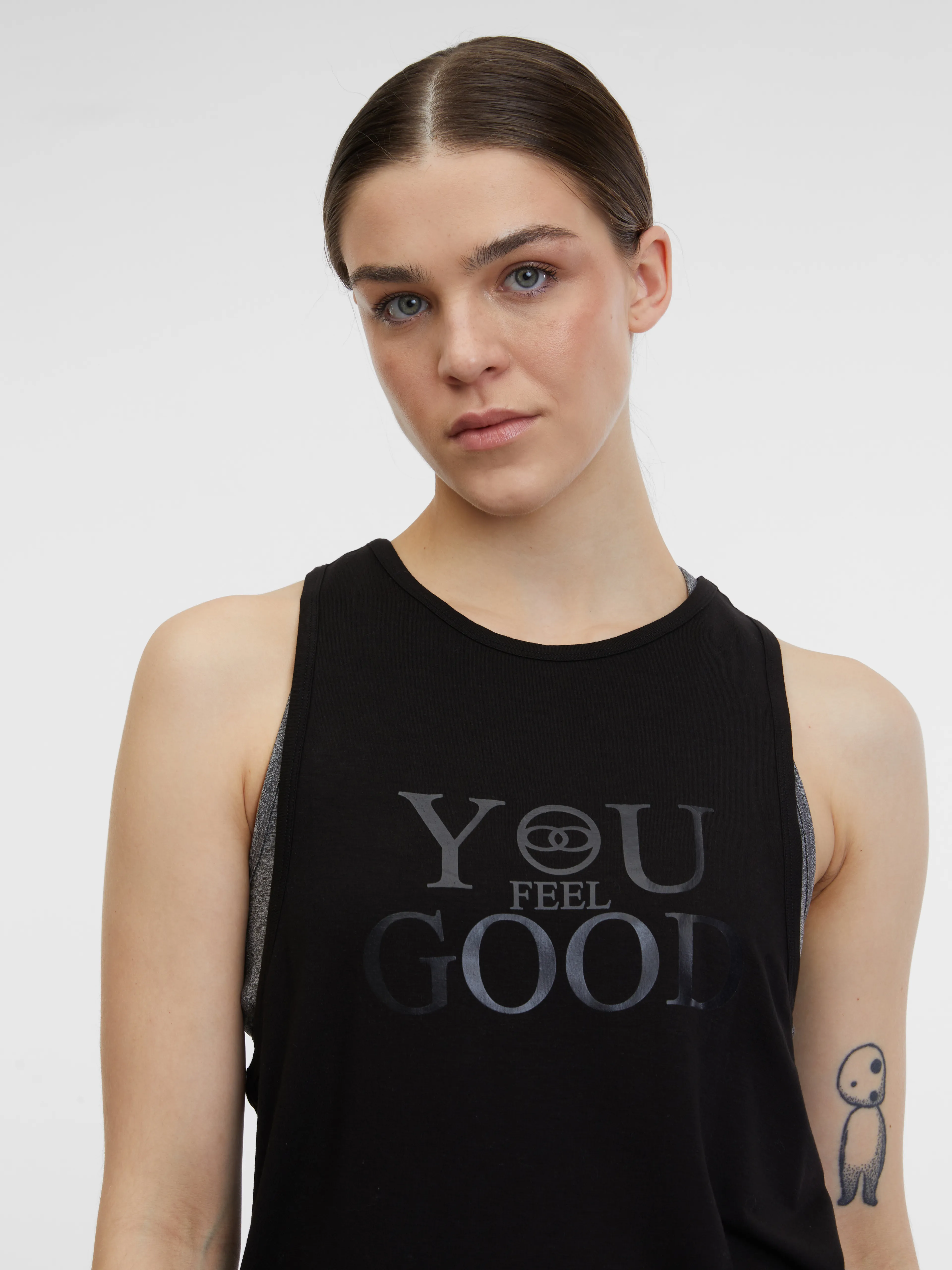 Schwarzes Damen-Sport-Tank-Top ORSAY