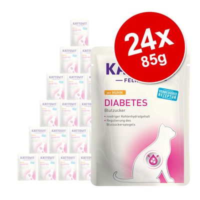 Kattovit Feline Diabetes / Gewicht 24 x 85 g