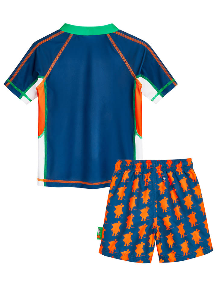 Playshoes 2tlg. Badeoutfit in Dunkelblau/ Orange günstig kaufen