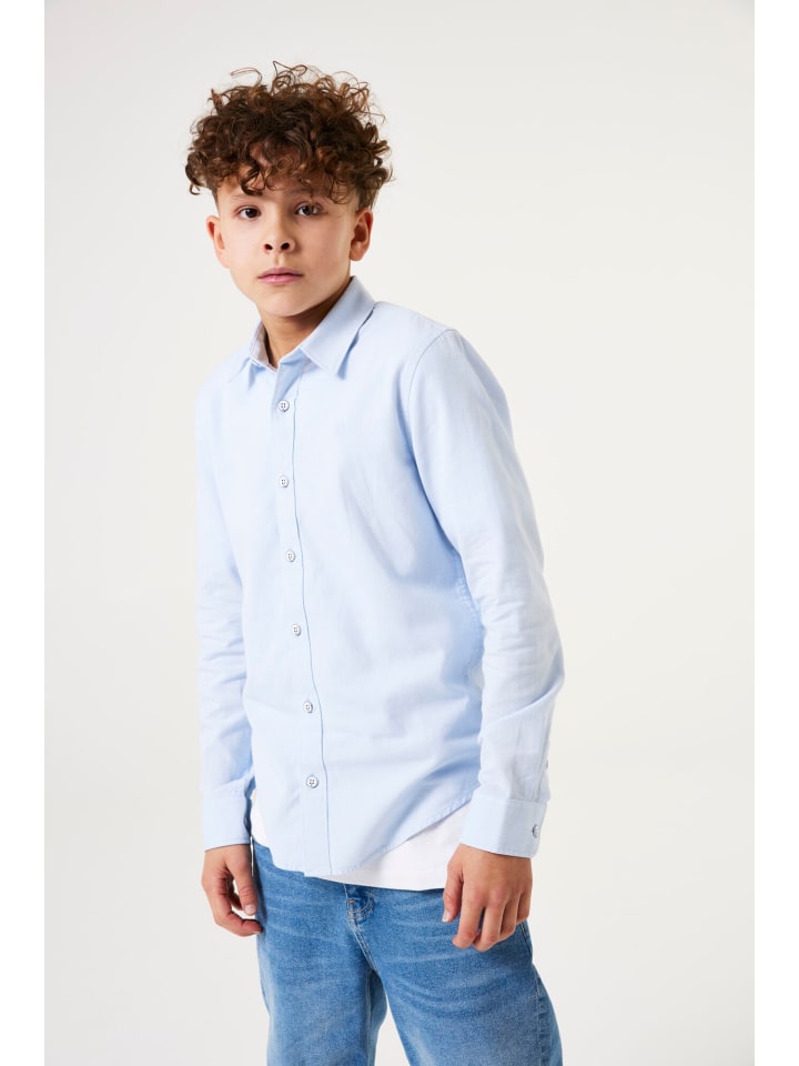 Garcia Langarmhemd festlich in pale blue günstig kaufen 164-170