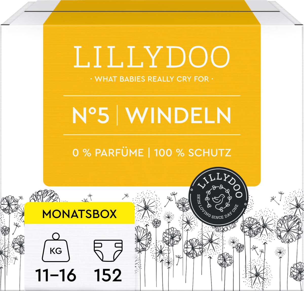 Windeln Gr. 5 (11-16 kg), Monatsbox, 152 St