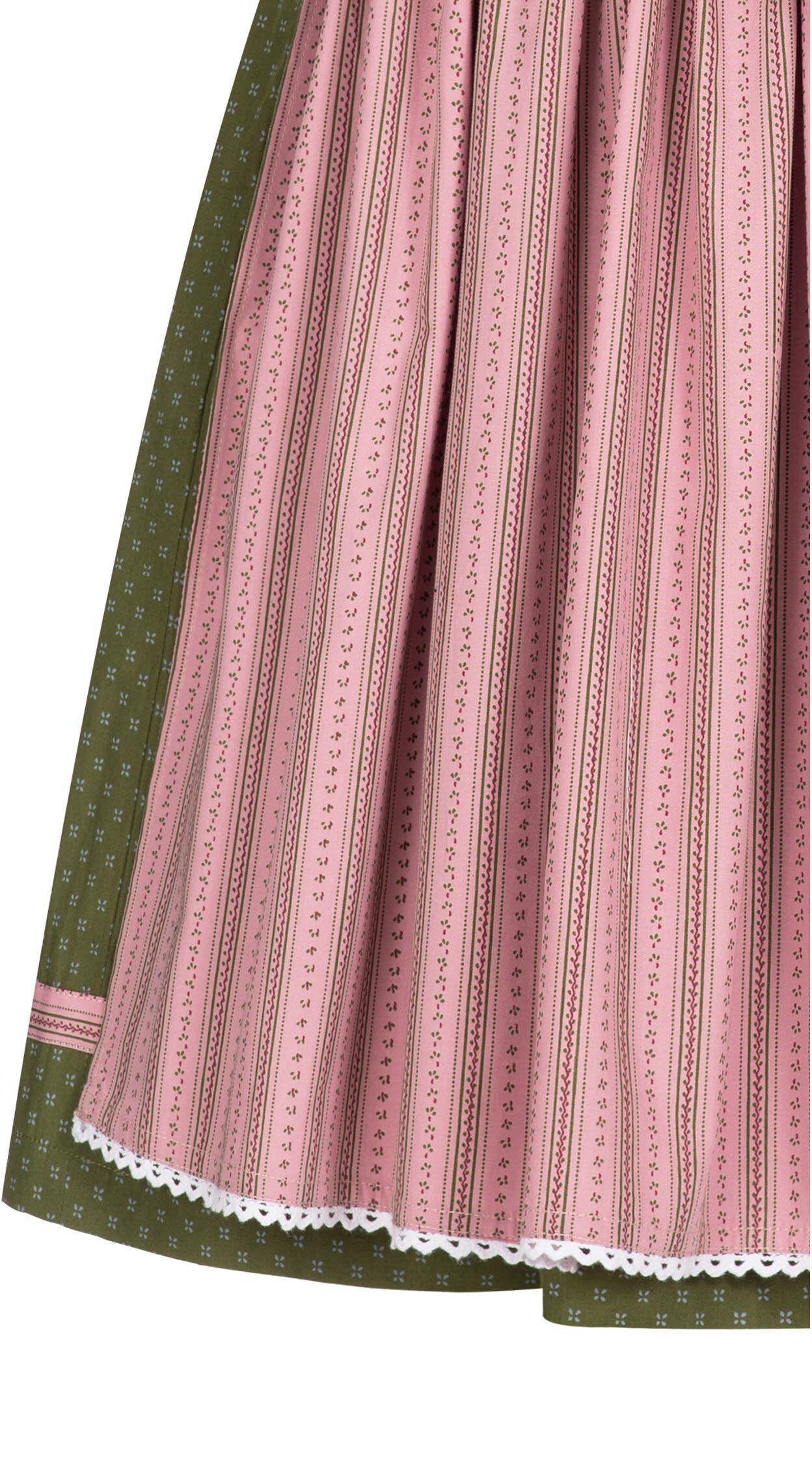 Nübler Dirndl Kinderdirndl 3-teilig Nabilia in Grün von Nübler 3 teiliges Set aus Dirndl, Bluse und Schürze, Kinder Tracht im Original bayerischen Stil