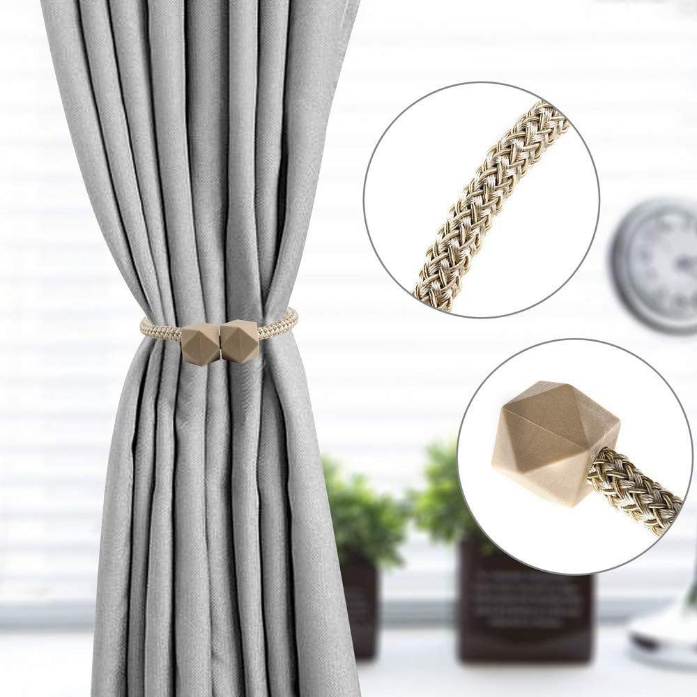 Dekoklammer Vorhang Raffhalter,Gardinenhalter,Magnetische, FeelGlad