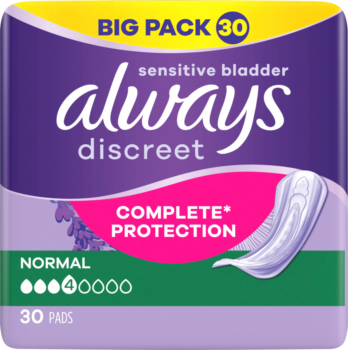 discreet Einlagen Inkontinenz Normal Big Pack, 30 St