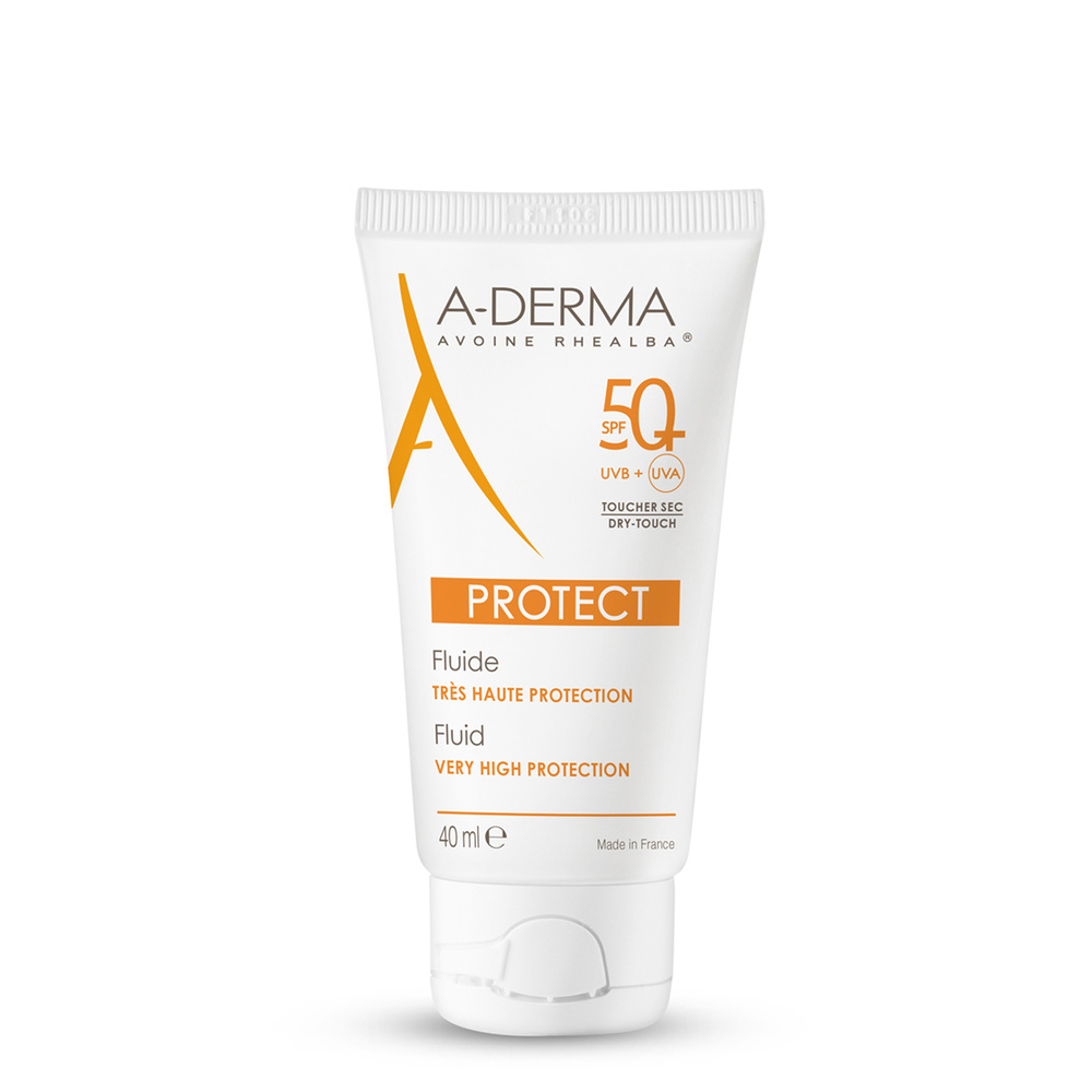 A-Derma PROTECT Fluide très haute protection 50+  40ml Crème solaire