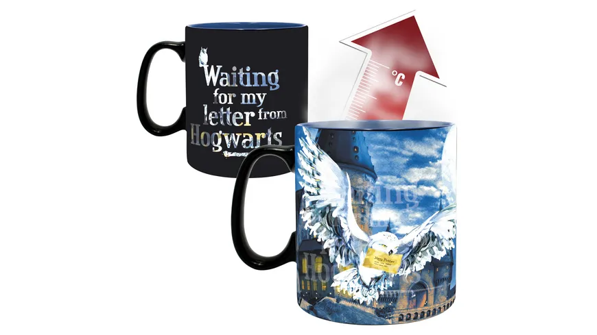 HARRY POTTER Letter Thermoeffekt Tasse 460 ml