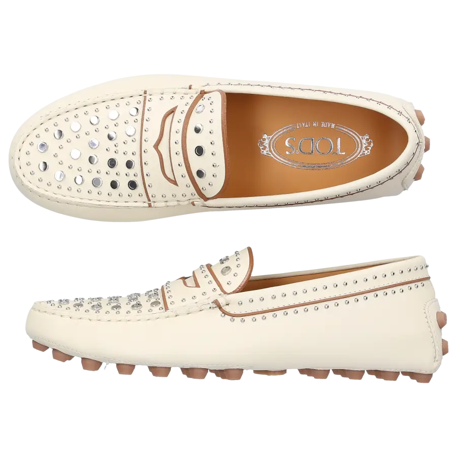 Tod's - Loafer GOMMINOS BUBBLE Kalbsleder - weiß