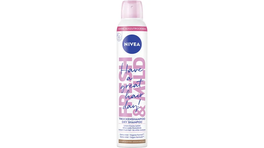 NIVEA Trockenshampoo Extra mild vegane Formel 200 ml