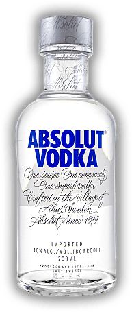 Absolut Blue Vodka 0,2 Liter Absolut Blue Vodka 0,2 Liter Ein großartiger Wodka. 0,2	 Liter - Vol 40%