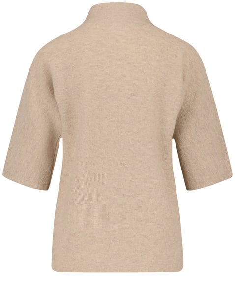 Kurzarmpullover mit Kaschmiranteil