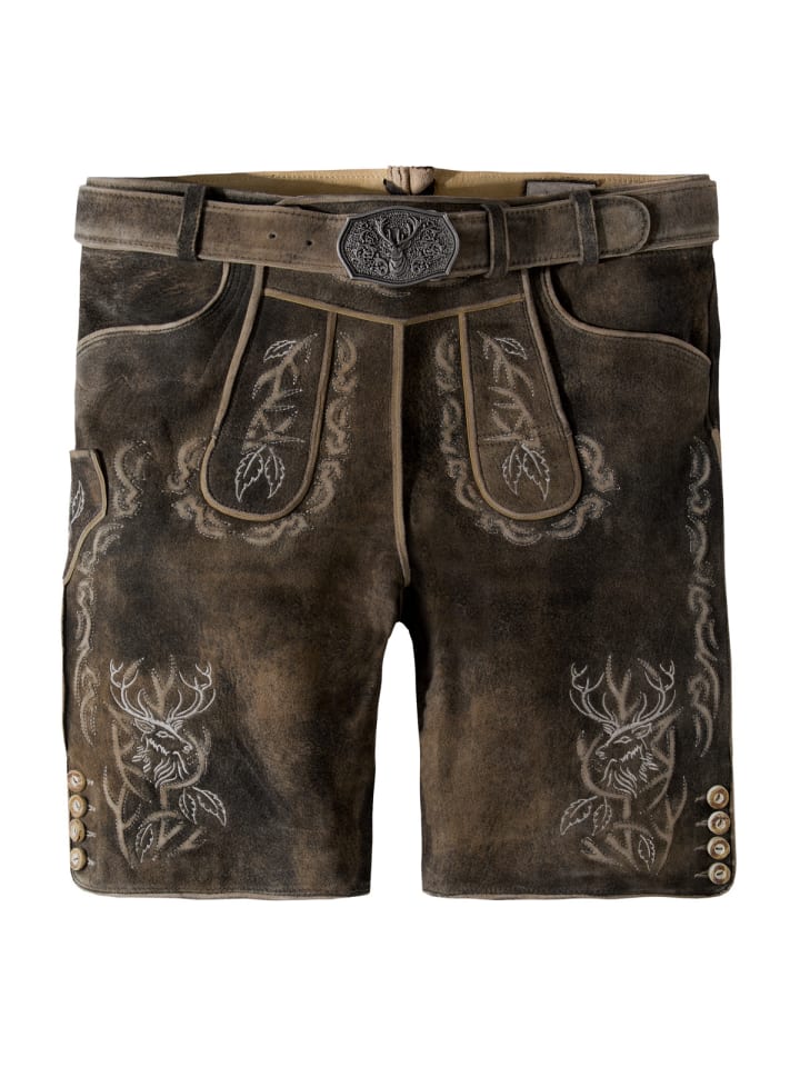 Stockerpoint Lederhose Lee in dunkelbraun günstig kaufen