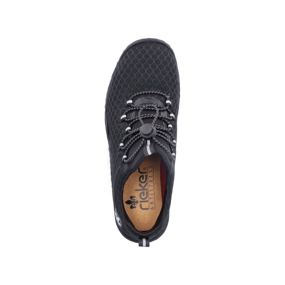 Rieker Damen Slipper graphitschwarz