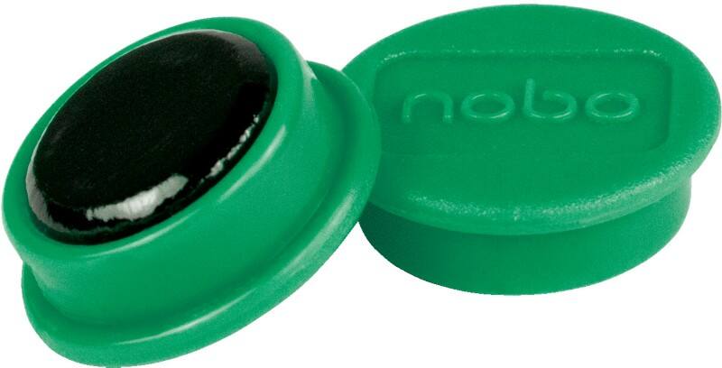 Nobo Whiteboard-Magnete Grün 0.3 kg Tragfähigkeit 24 mm 10 Stück