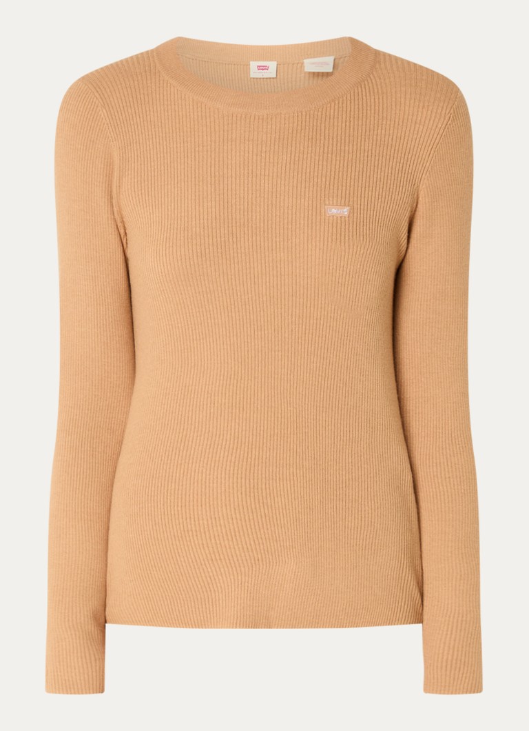 Chemise Levi's à manches longues en maille côtelée avec logo brodé
