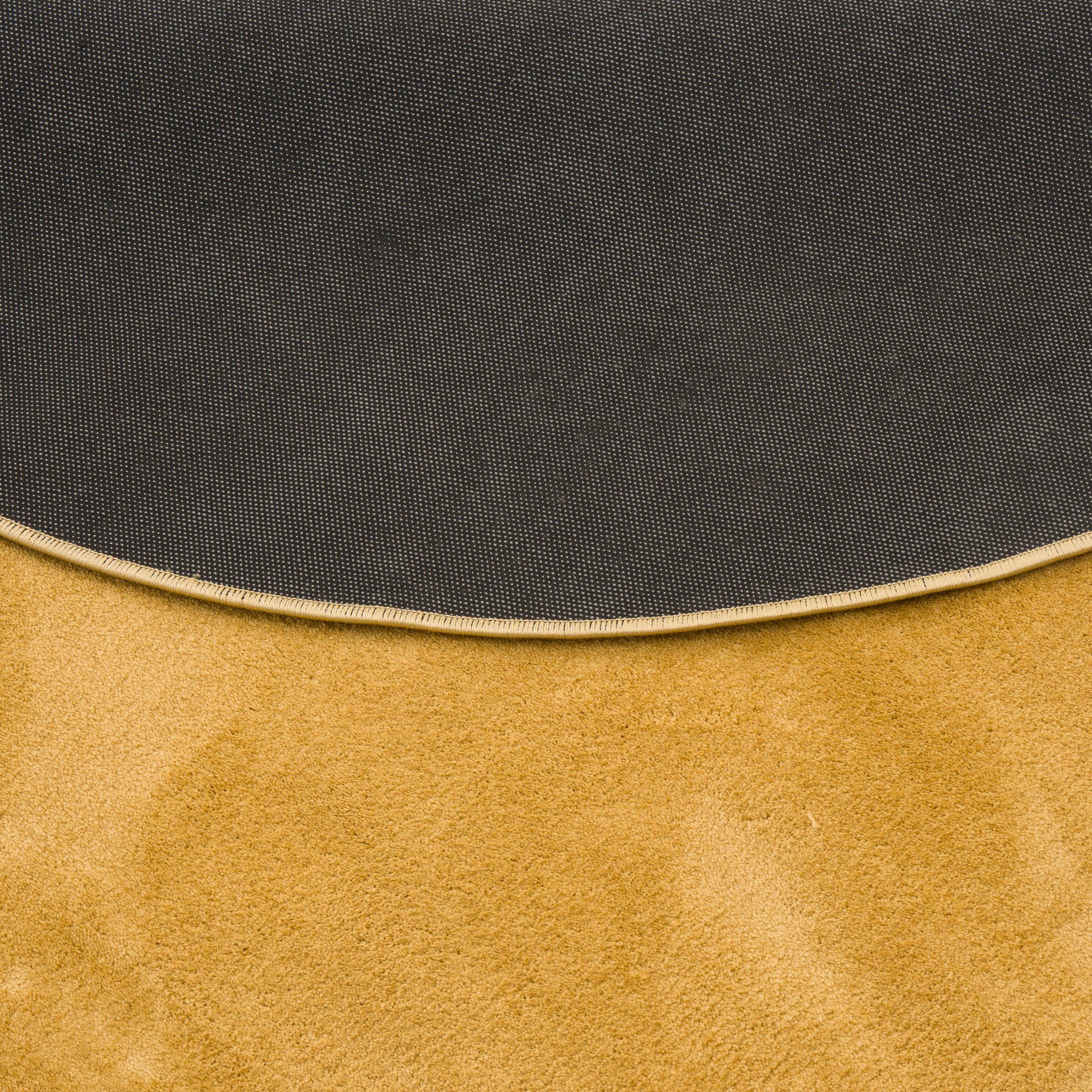 Hochflor-Teppich Luxus Super Soft Hochflor Teppich Melia Rund, Pergamon, Rund, Höhe: 20 mm