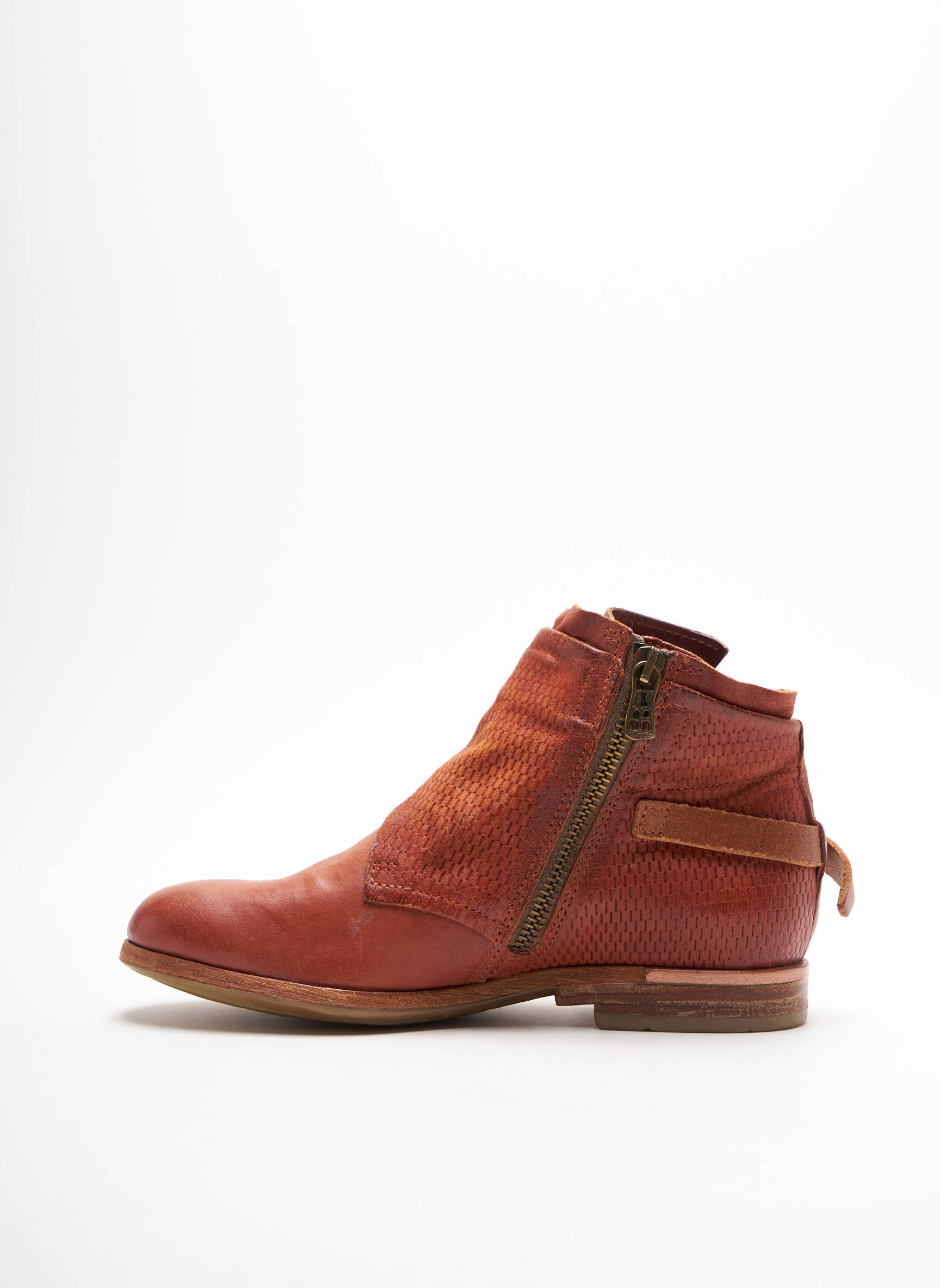A S 98 Bottines Femme couleur orange