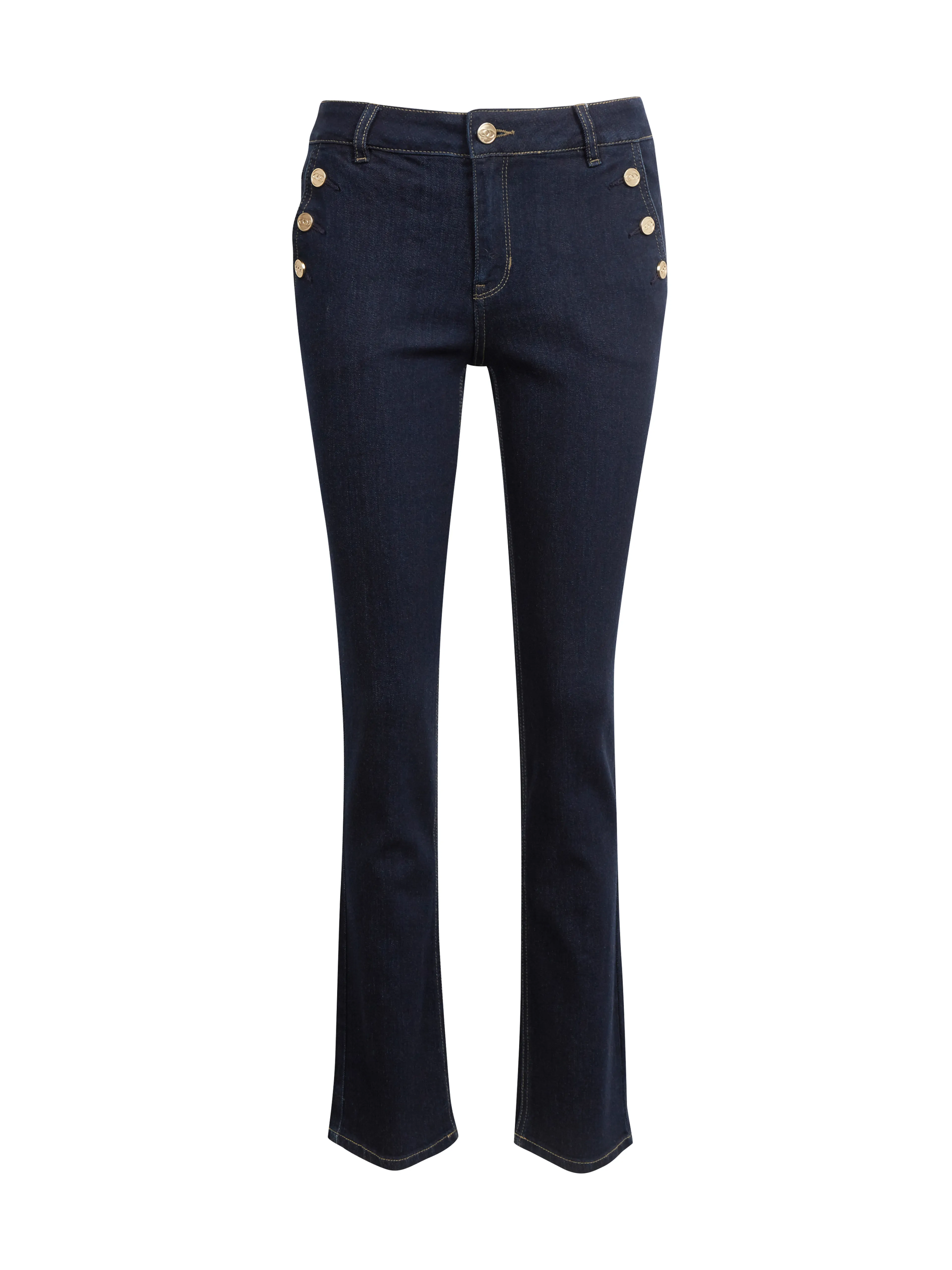 Dunkelblaue Damen-Straight-Fit-Jeans ORSAY