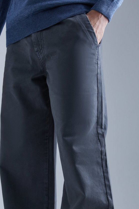 Breite Passform Chino-Hose
