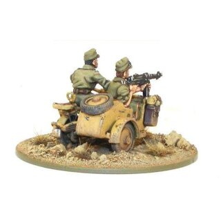 Afrika Korps Kradschützen mit Beiwagen