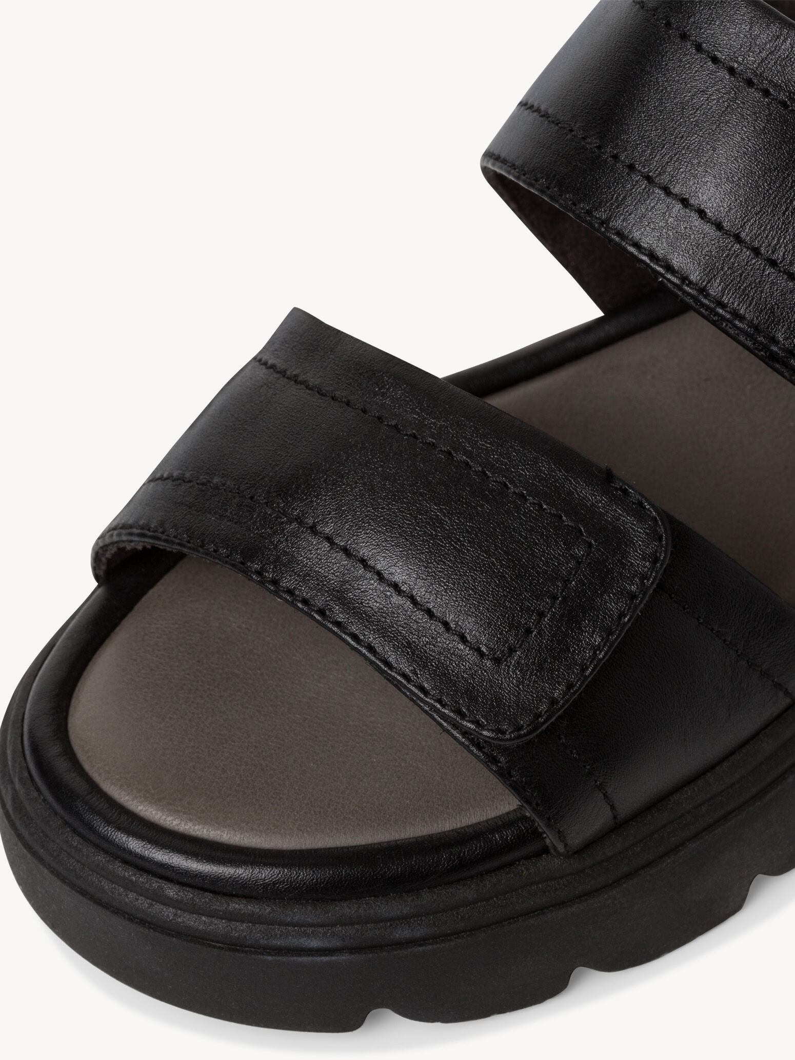Mule en cuir - noir