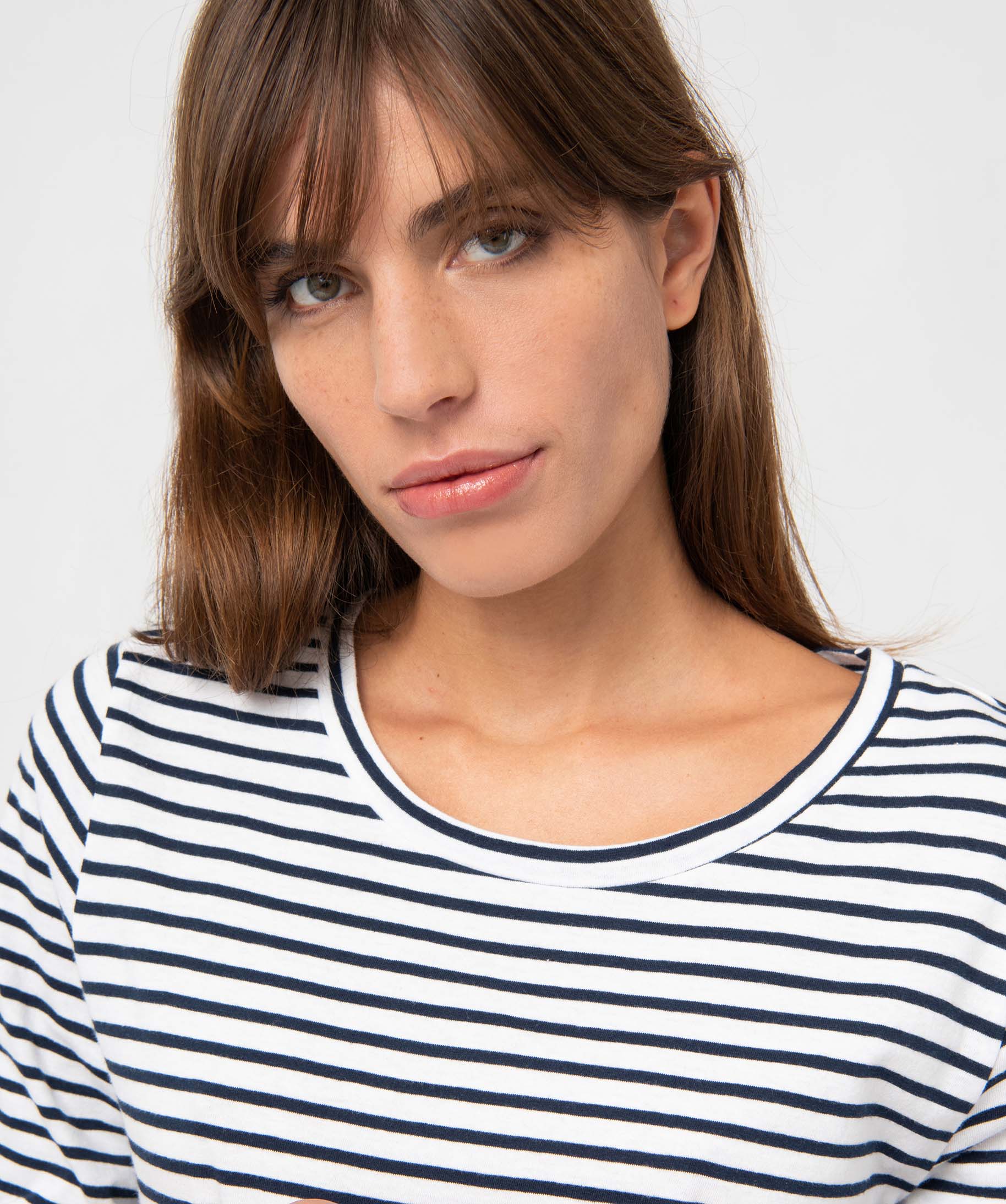 Tee-shirt rayé à manches longues femme raye | GEMO