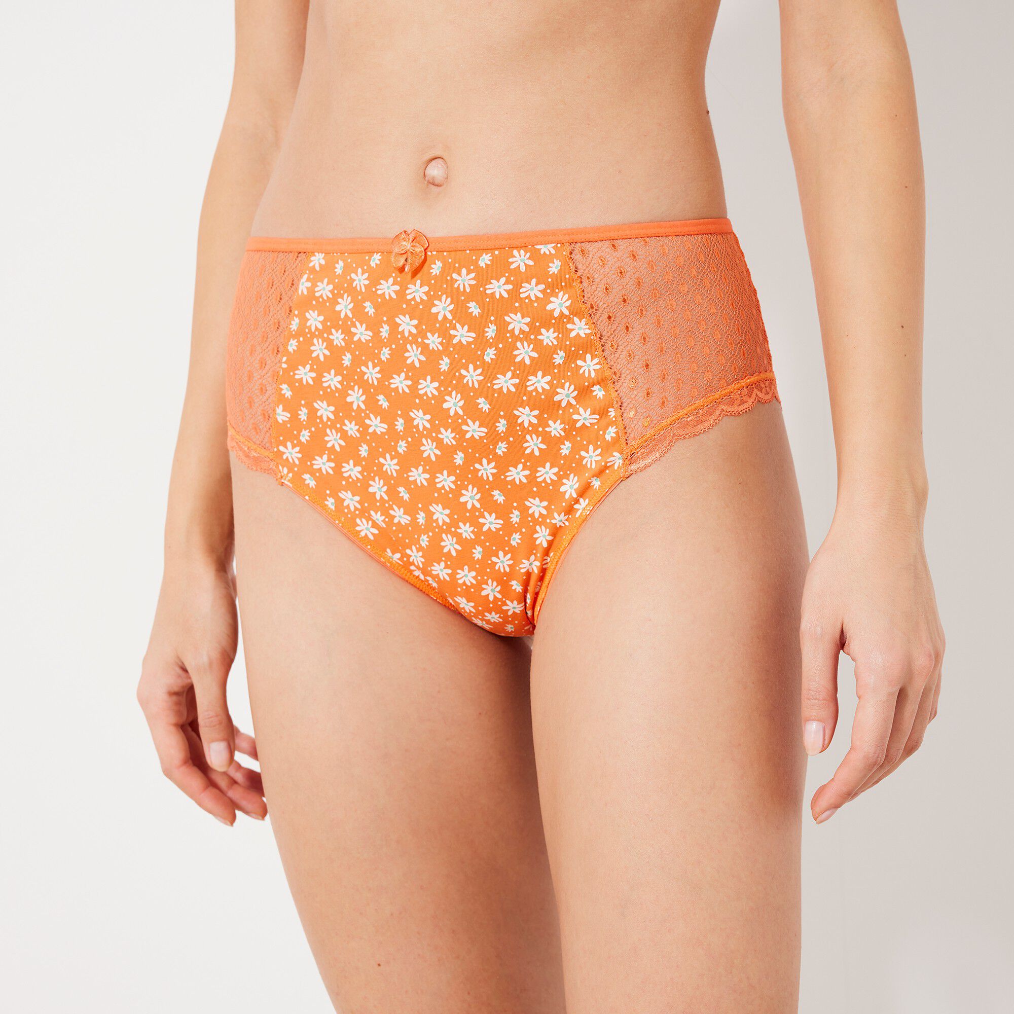 Culotte maxi dentelle coton imprimé Tropea