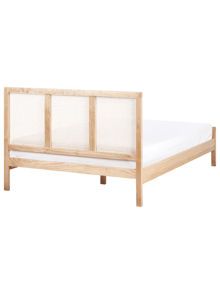 Beliani Doppelbett SALERNAS in Braun - (W) 146 x (H) 100 x (L) 206 cm günstig kaufen onesize