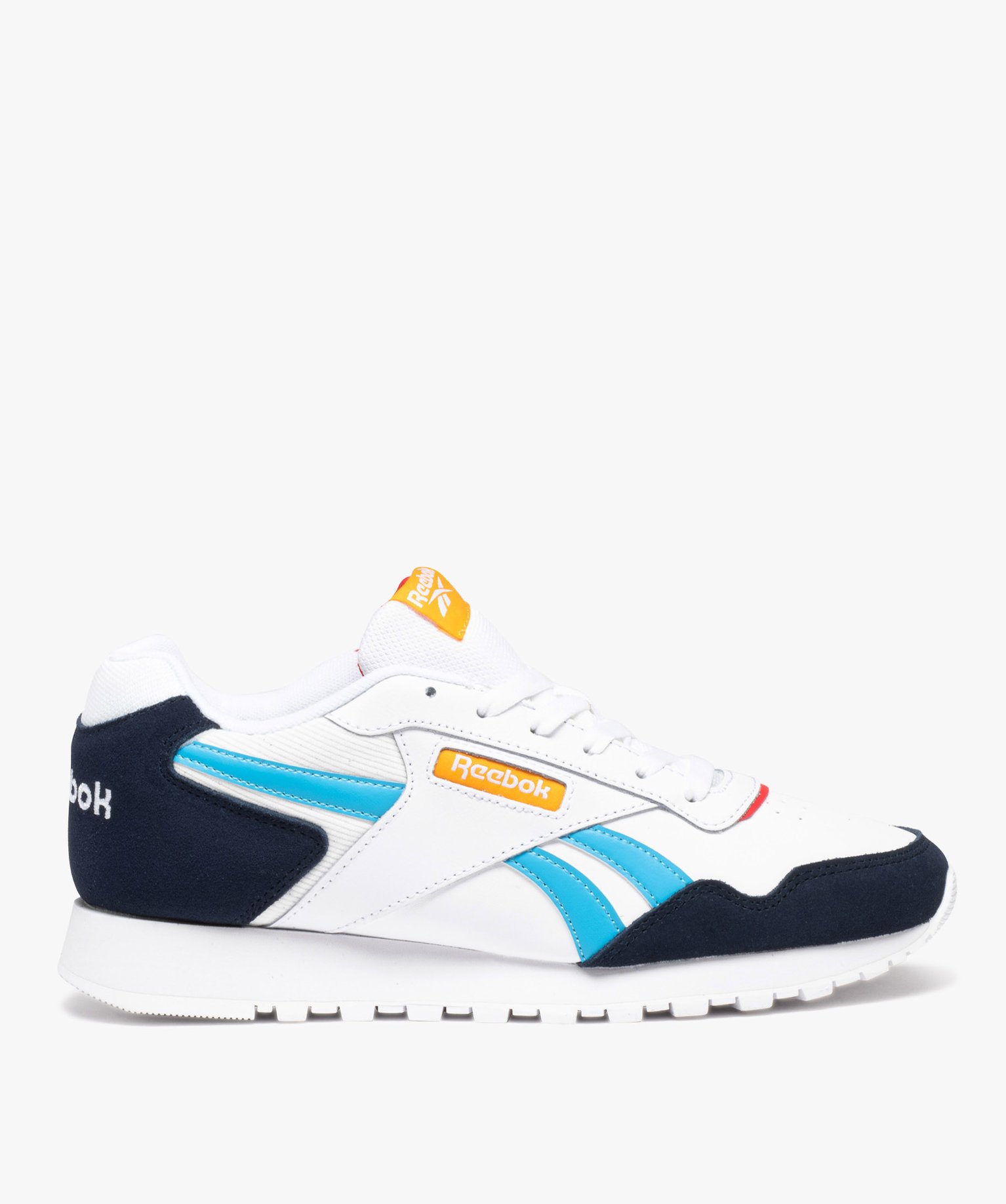 Baskets homme dessus en cuir style running à lacets - Reebok  blanc | GEMO