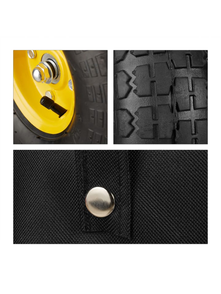 relaxdays Handwagen in Schwarz günstig kaufen onesize