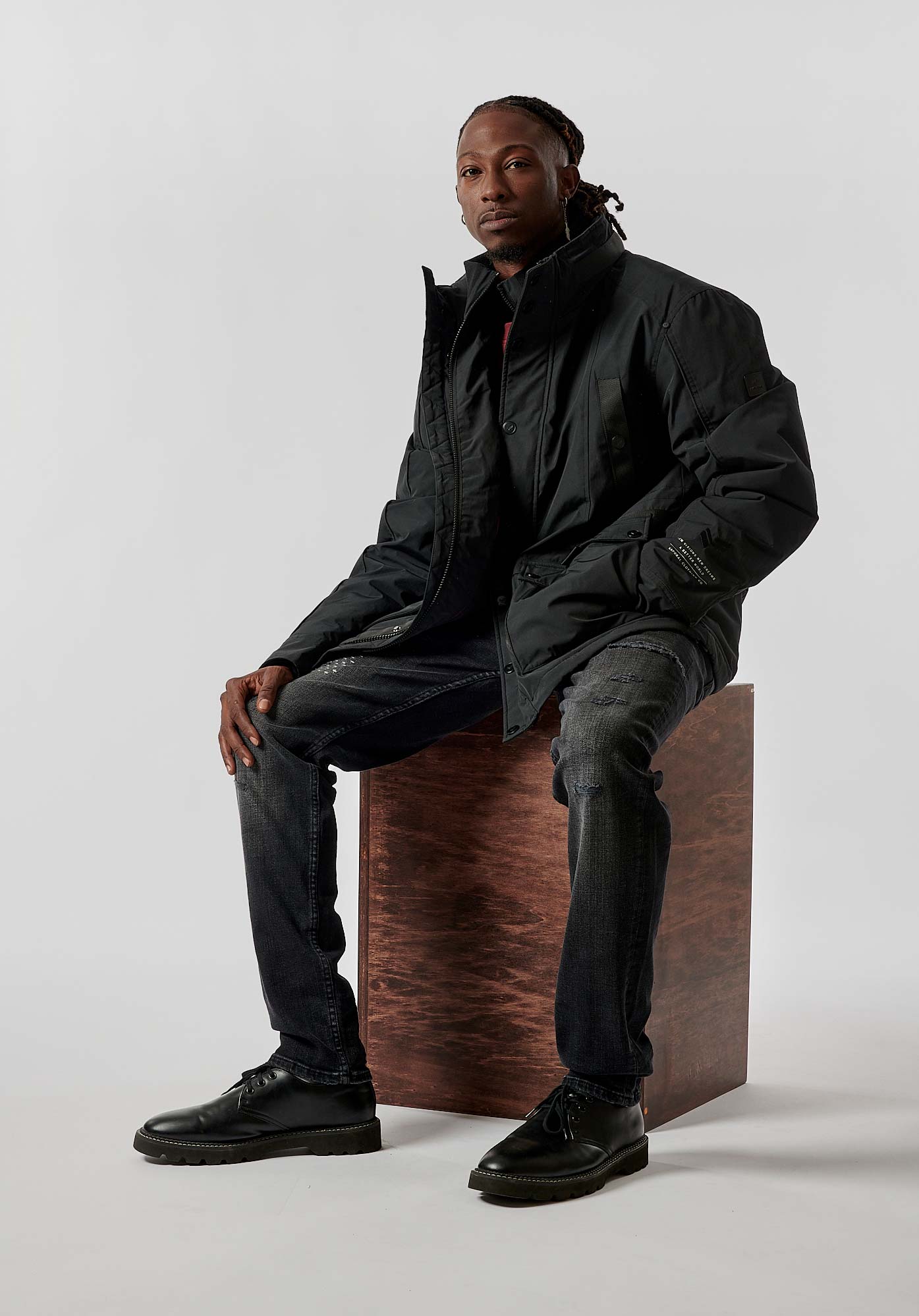 CLIVE  Parka noir homme