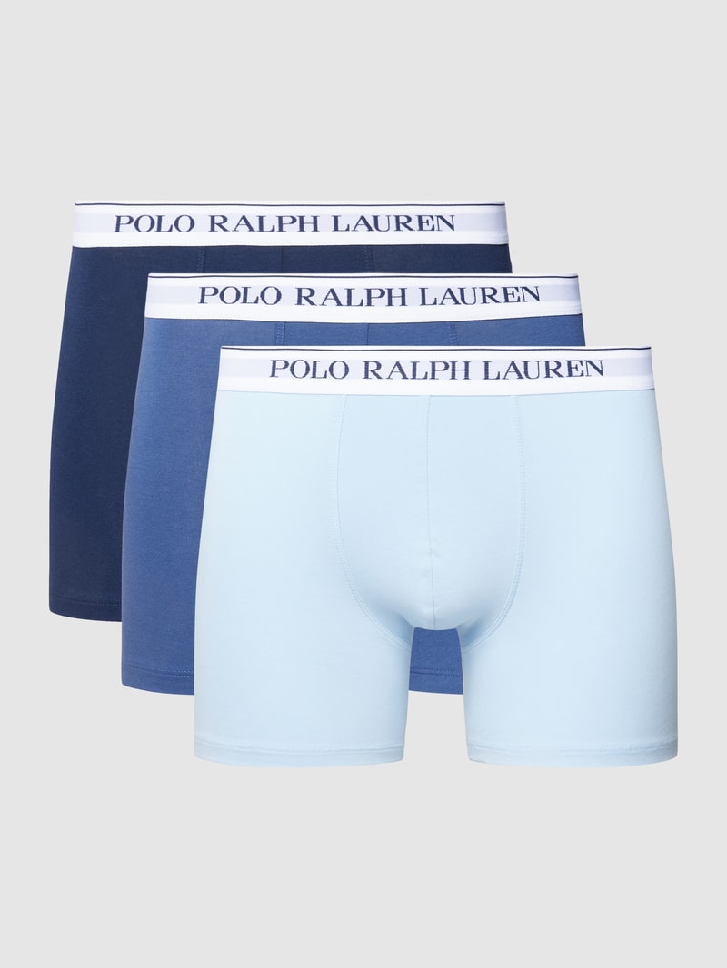 Boxershorts mit elastischem Logo-Bund im 3er-Pack in blau