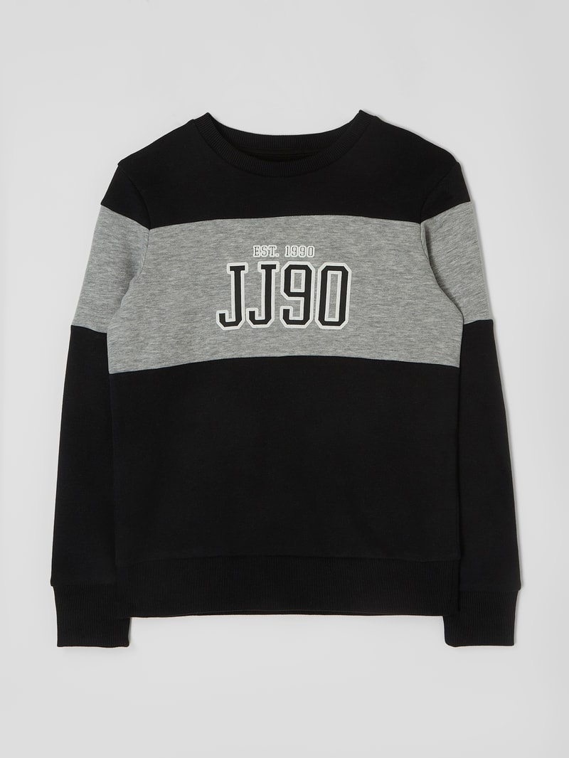 Sweatshirt mit Logo Modell 'Cemb' in schwarz
