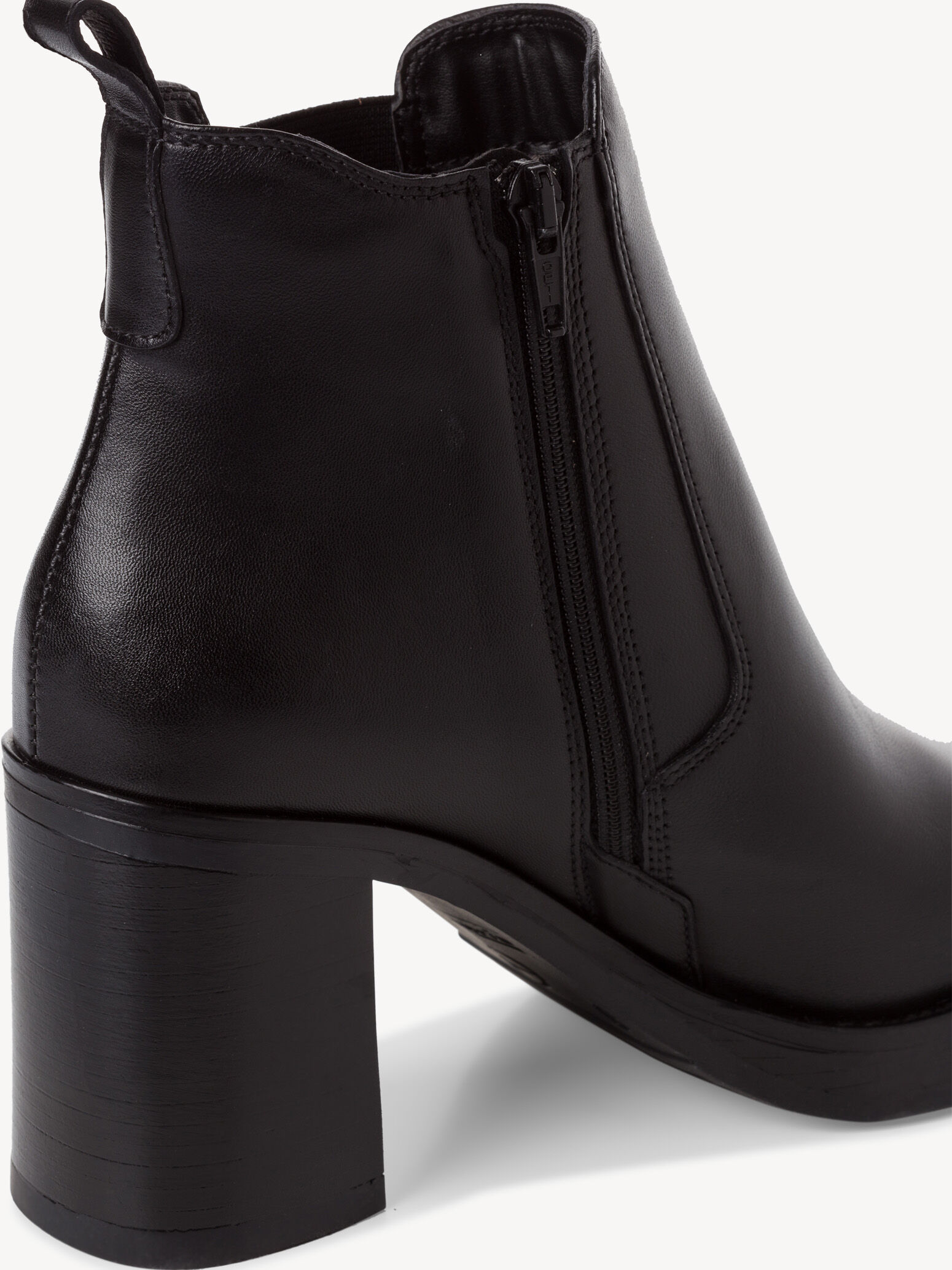 Bottine Chelsea en cuir - noir