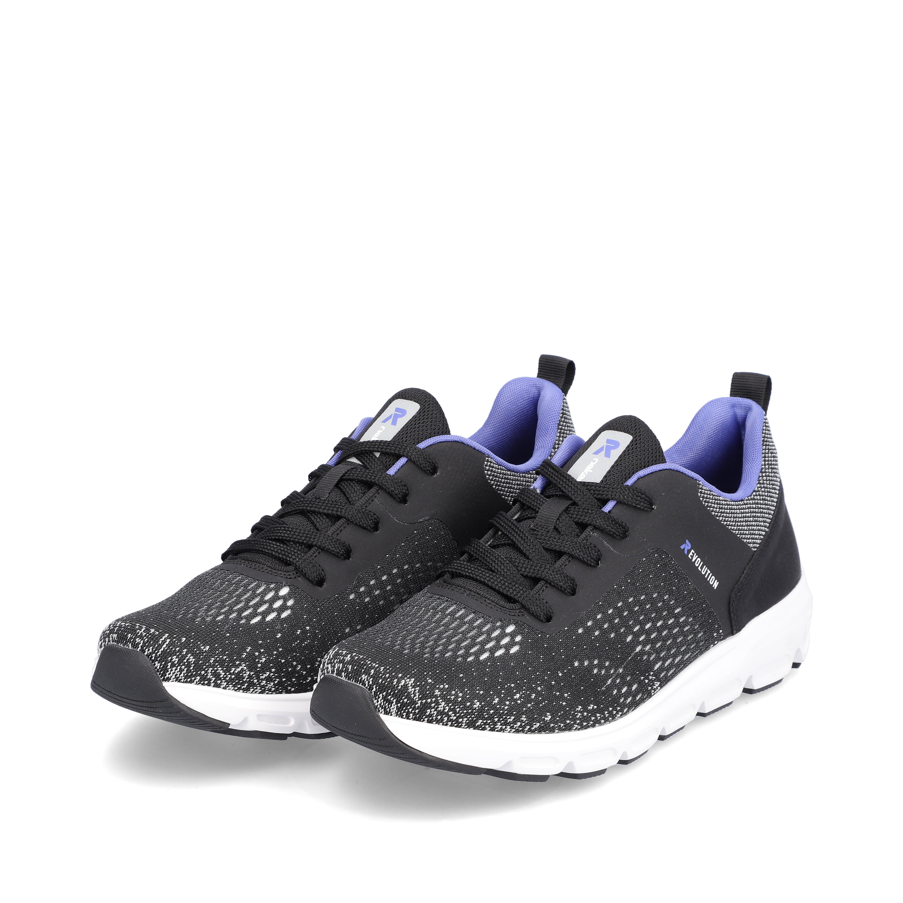Rieker Damen Sneaker Low steel black