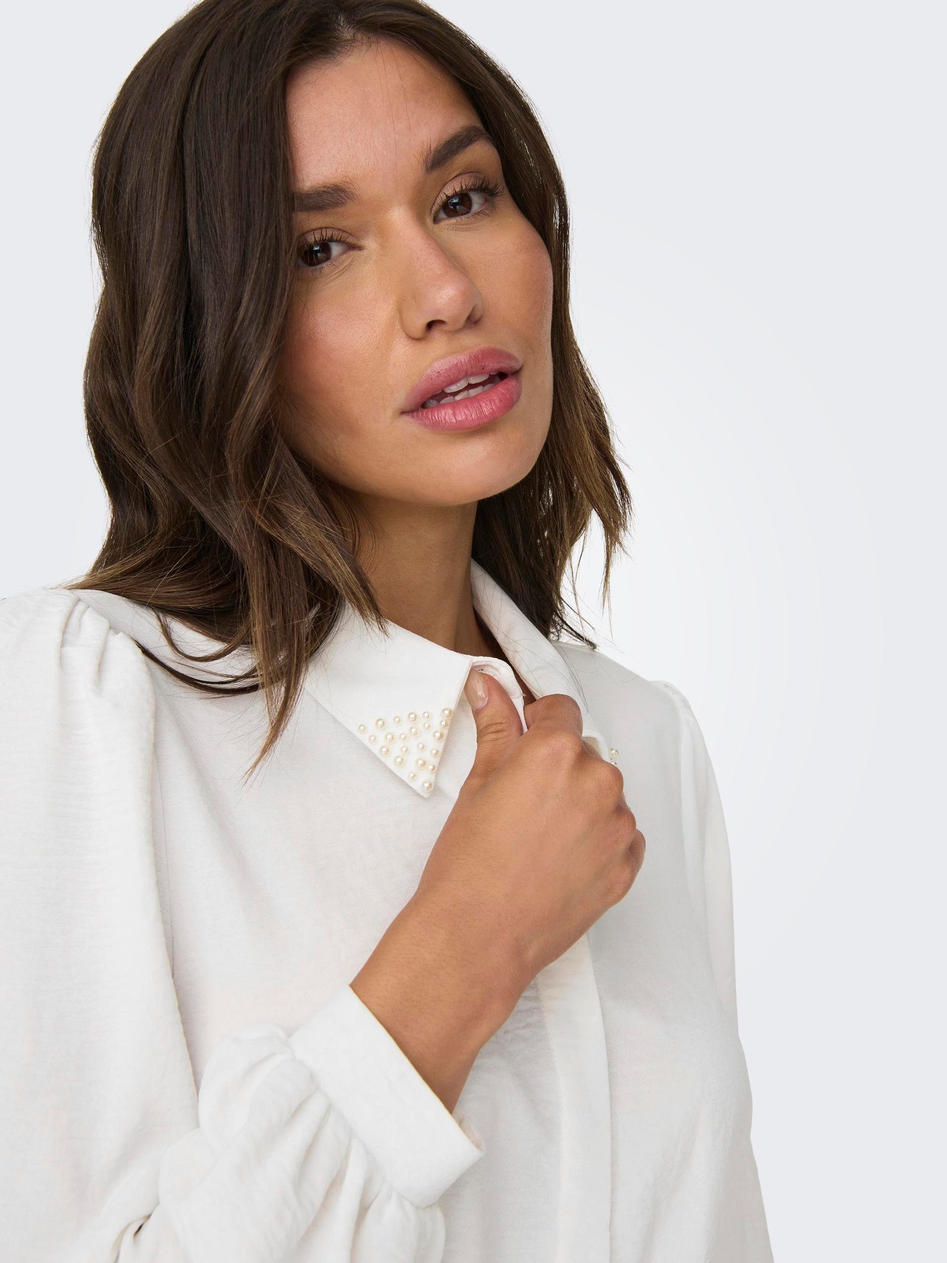 ONLY Hemdbluse ONLMETTE PEARL LS SHIRT WVN