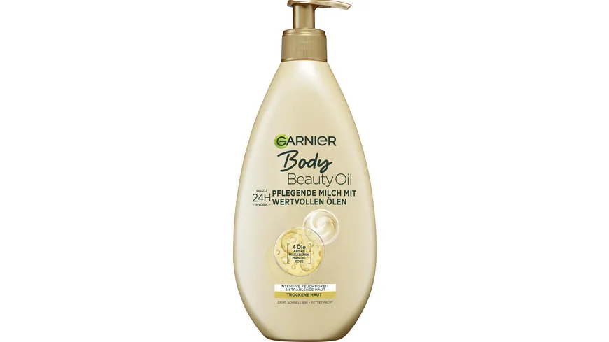 Garnier Body Oil Beauty nährende Öl-Milch für trockene Haut 400 ml